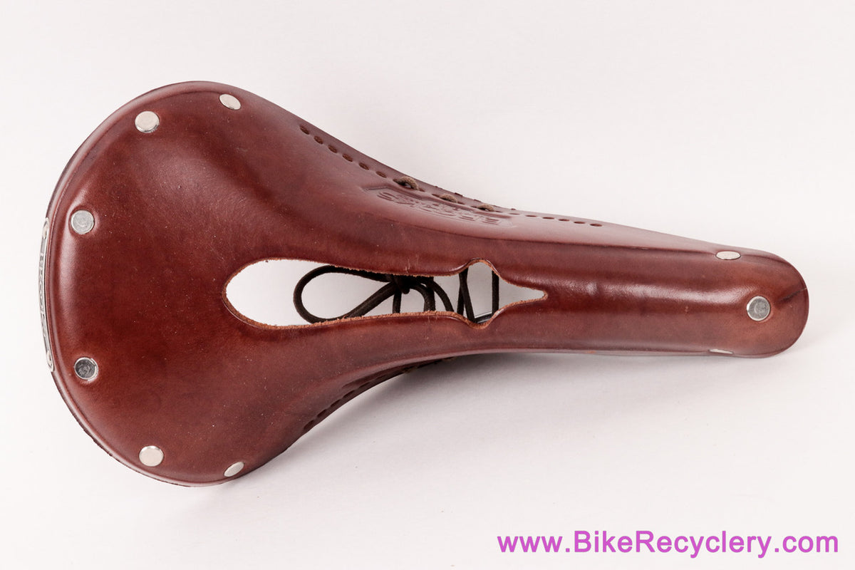Brooks B17 Narrow Carved / Imperial Leather Saddle: Laced - Brown (New w/Shop Wear)