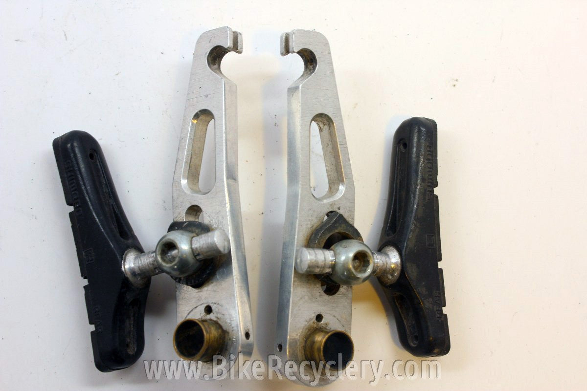 Prototype Machining Joe's Front Brake: Anodized Silver, CNC 1990s
