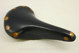 1990's Brooks Professional Special Saddle: Large Copper Rivets Black