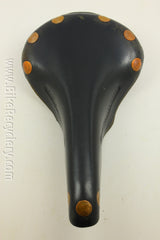 1990's Brooks Professional Special Saddle: Large Copper Rivets Black