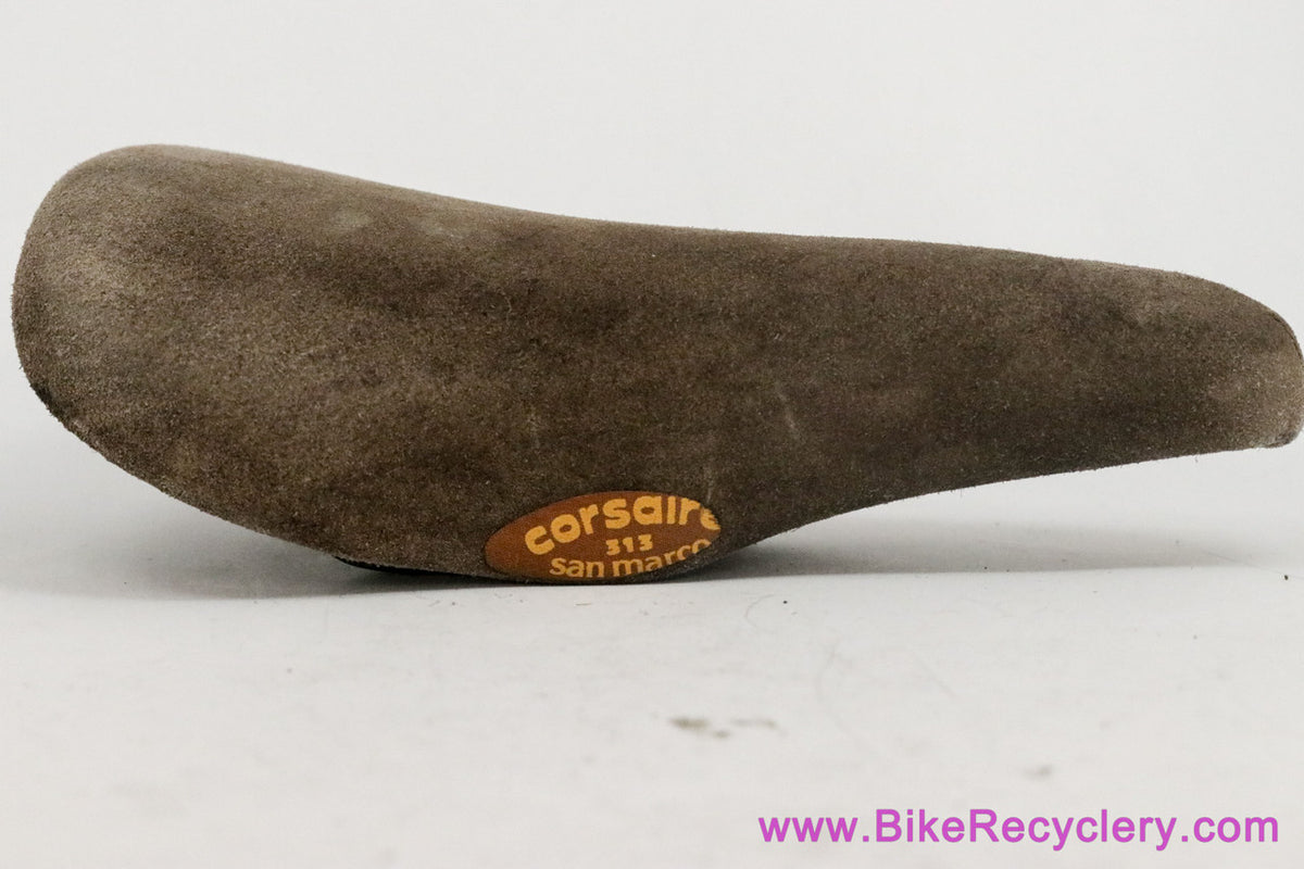 San Marco Corsaire 313 Suede Leather Saddle: Brown (Near Mint Low Miles)