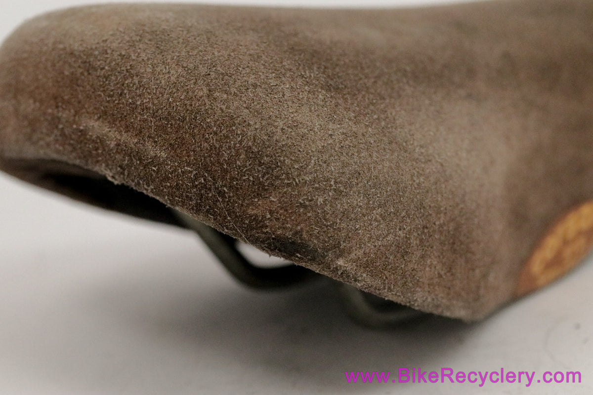 San Marco Corsaire 313 Suede Leather Saddle: Brown (Near Mint Low Miles)