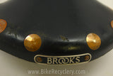 1990's Brooks Professional Special Saddle: Large Copper Rivets Black