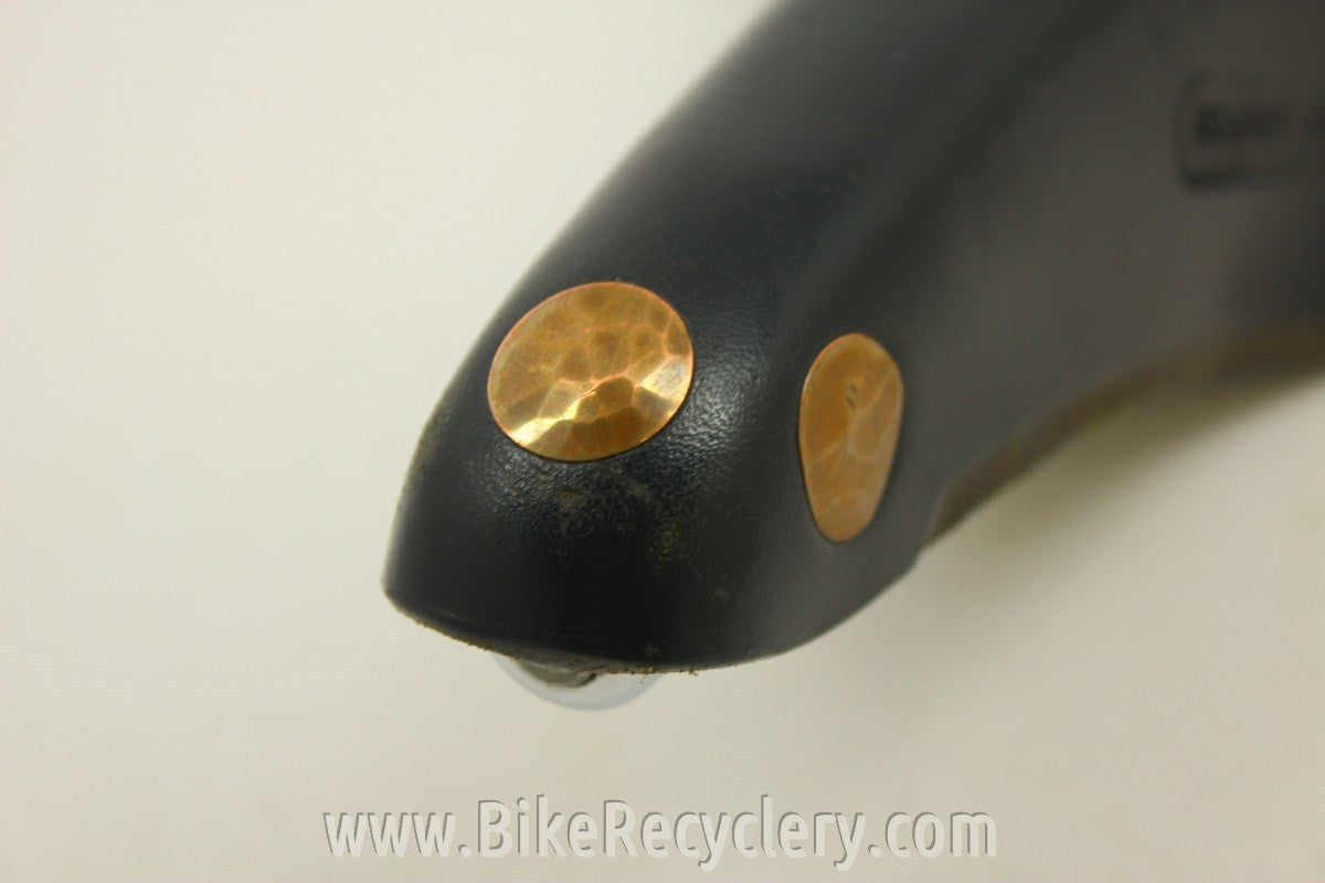 1990's Brooks Professional Special Saddle: Large Copper Rivets Black