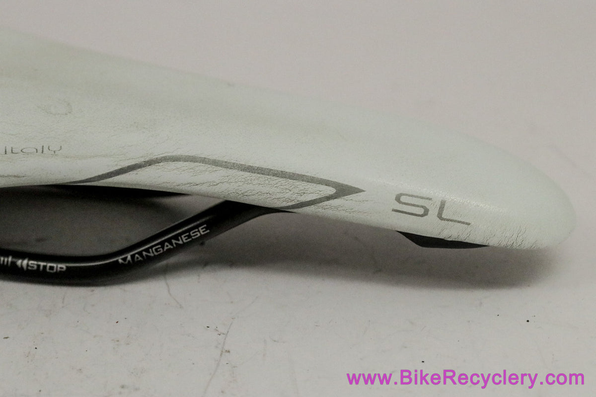 Selle Italia SL Kit Carbonio Saddle: White / Black - Manganese (EXC+)
