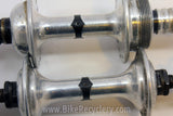 Campagnolo Nuovo/Super Record Hubset: Small Flange, 36H, W/ QRSkewers