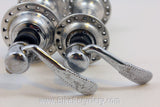 Campagnolo Nuovo/Super Record Hubset: Small Flange, 36H, W/ QRSkewers