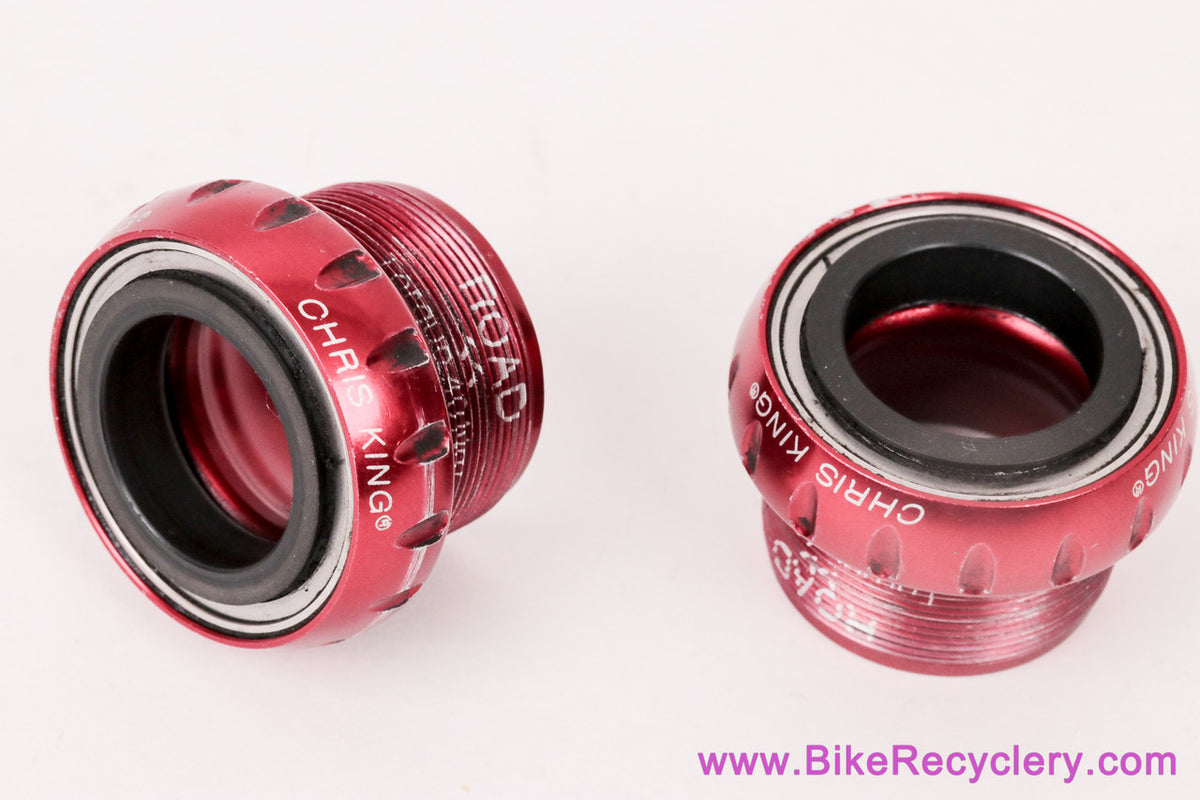 Chris King ThreadFit 24 Bottom Bracket: Red (No center shell)