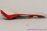 Pro Griffon Titanium Saddle: White & Red (Near Mint+)