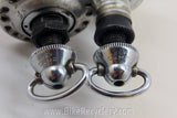 Campagnolo Nuovo/Super Record Hubset: Small Flange, 36H, W/ QRSkewers