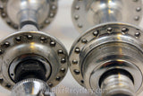 Campagnolo Nuovo/Super Record Hubset: Small Flange, 36H, W/ QRSkewers