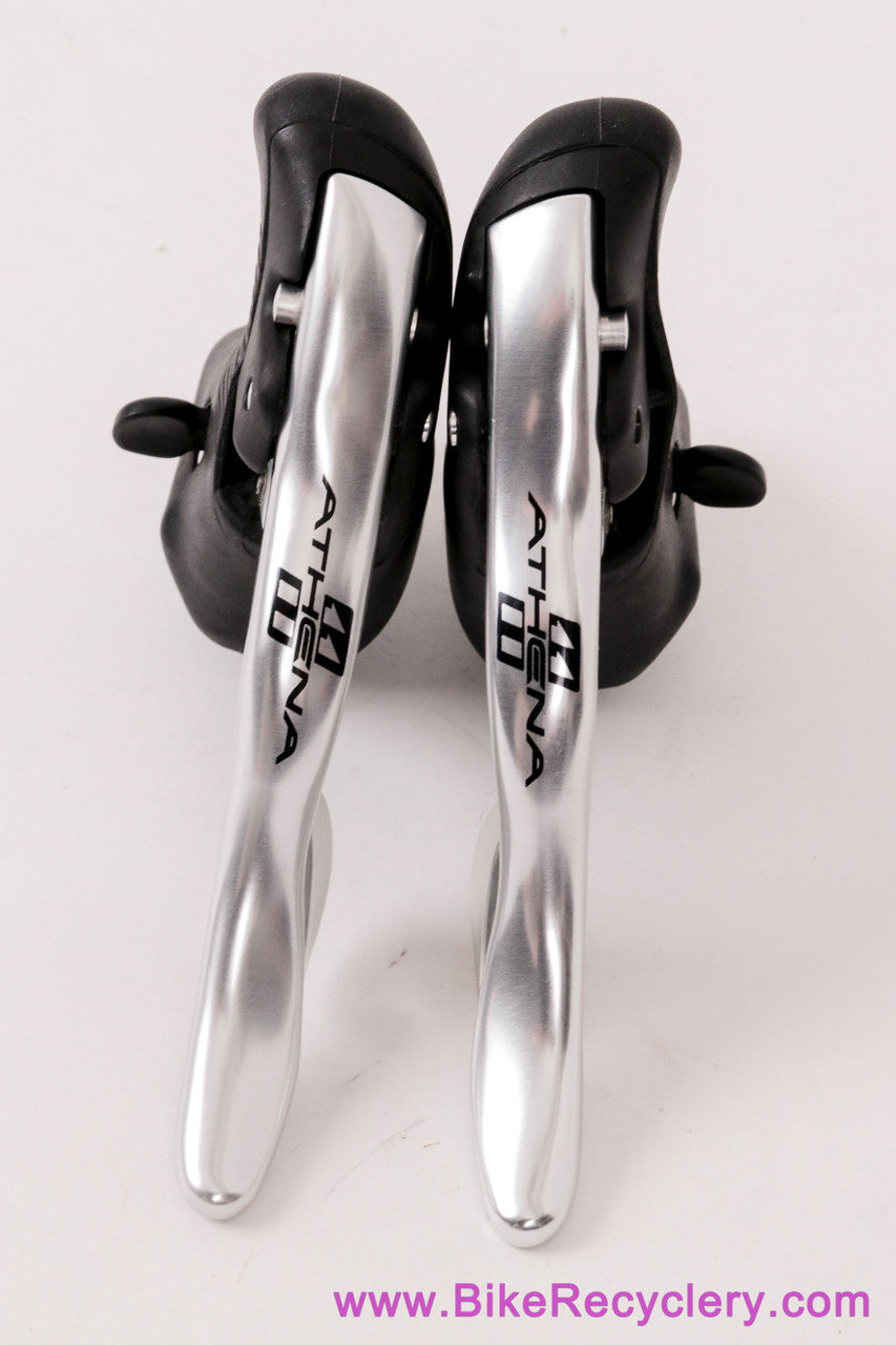 Campagnolo Athena 11s Ergo Shifters: Silver - 2x / 3x - EP15-AT1C (NOS Take-Off)