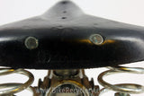 Vintage Ideale 75 Cyclo-Tourist Leather Bike Saddle: Twin Rails, Springs, Seatpost