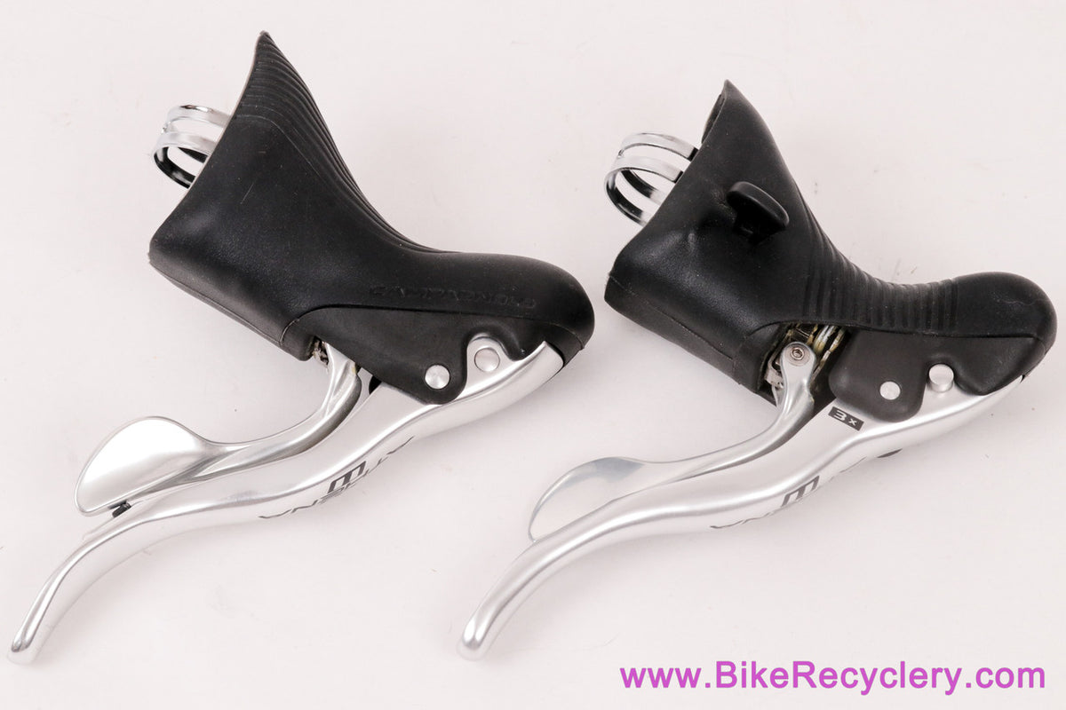 Campagnolo Athena 11s Ergo Shifters: Silver - 2x / 3x - EP15-AT1C (NOS Take-Off)