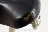 Vintage Ideale 75 Cyclo-Tourist Leather Bike Saddle: Twin Rails, Springs, Seatpost