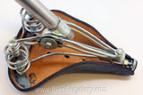 Vintage Ideale 75 Cyclo-Tourist Leather Bike Saddle: Twin Rails, Springs, Seatpost