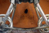 Vintage Ideale 75 Cyclo-Tourist Leather Bike Saddle: Twin Rails, Springs, Seatpost