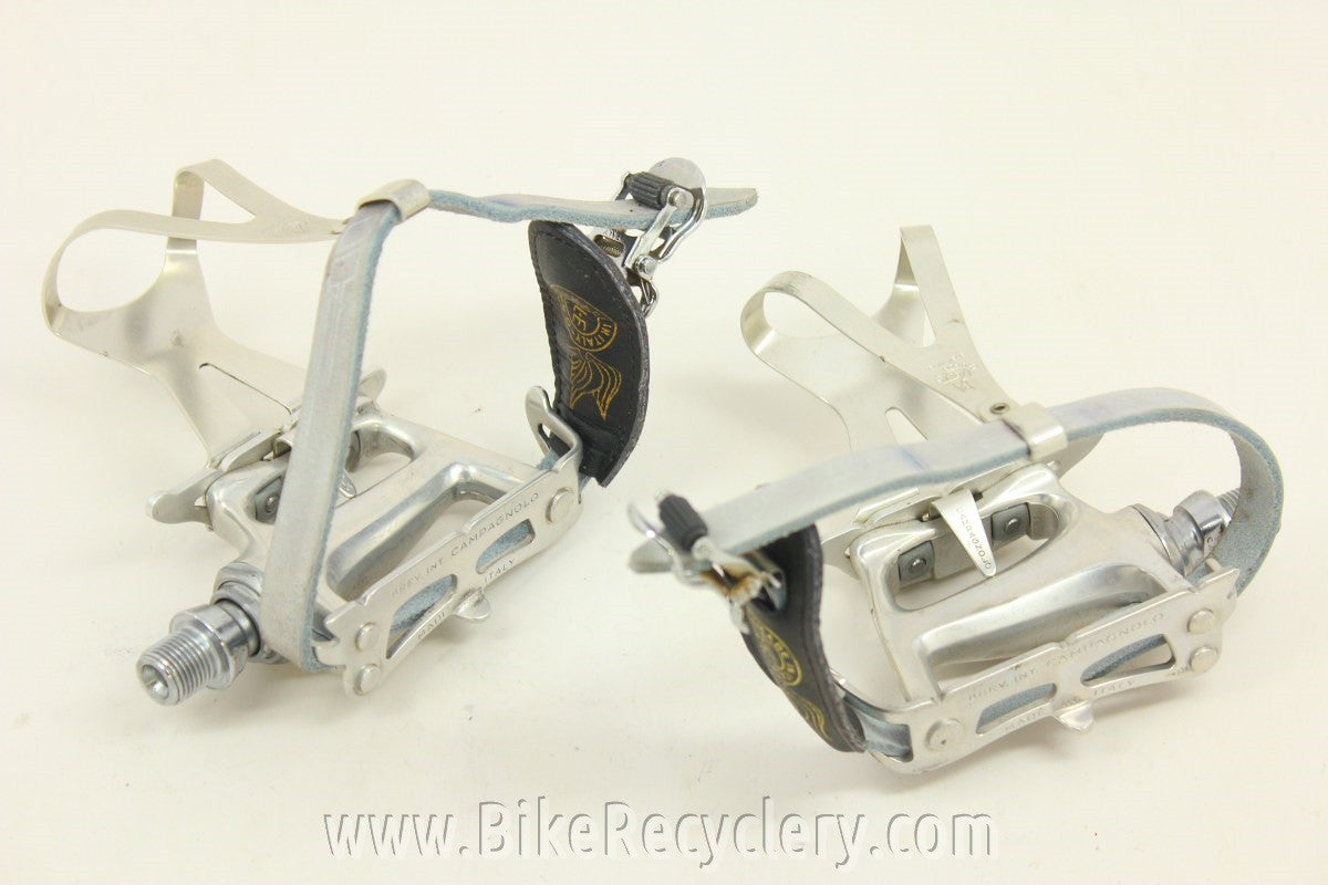 Campagnolo Croce d' Aune Pedals, Clips, Ale Straps: EXC