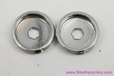 NOS Suntour Superbe Pro Crank Dust Caps: Chrome - 1980's / 1990's - Cyclone - Sprint - XC Pro - BMX