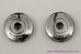 NOS Avocet Crank Dust Caps: Chrome - 1970's 1980's (pair)