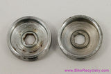 NOS Avocet Crank Dust Caps: Chrome - 1970's 1980's (pair)