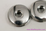 NOS Chrome Crank Dust Caps: 5mm Key (Pair)