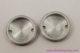 NOS Two-Pin Dust Caps: Chrome Plated Plastic