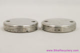 NOS Specialties TA 2-Pin Crank Dust Caps: Chrome - 22.81mm - Zephyr & Modern Production Pro 5 Vis