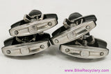 Crank Brothers Quattro SL Pedals: Two Pairs - Stainless - Silver (Near Mint, 2 Pairs)