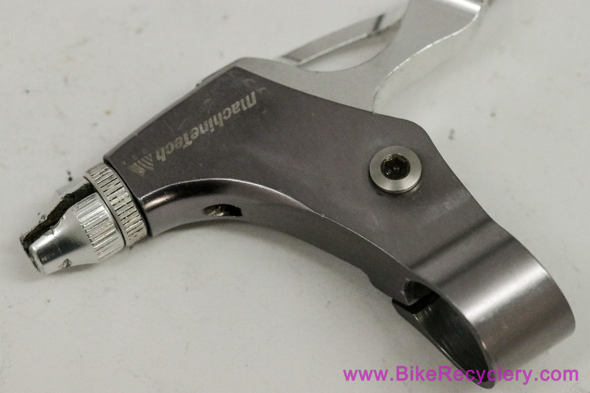 Machine Tech Zero Flex QL Right/Rear Brake Lever: Vintage 1990's Cantilever - Silver