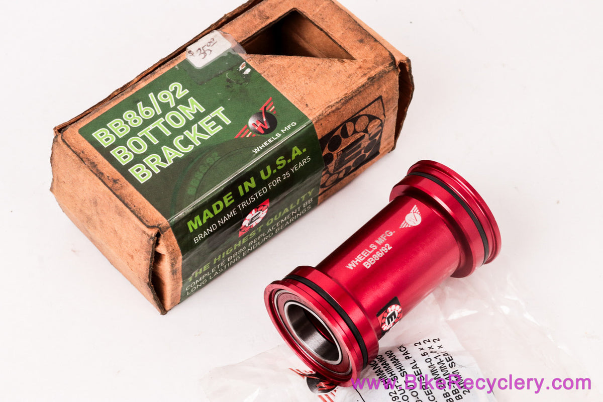 Wheels Manufacturing BB86/92-AC Angular Contact BB for 24mm - Red (New Take-Off)