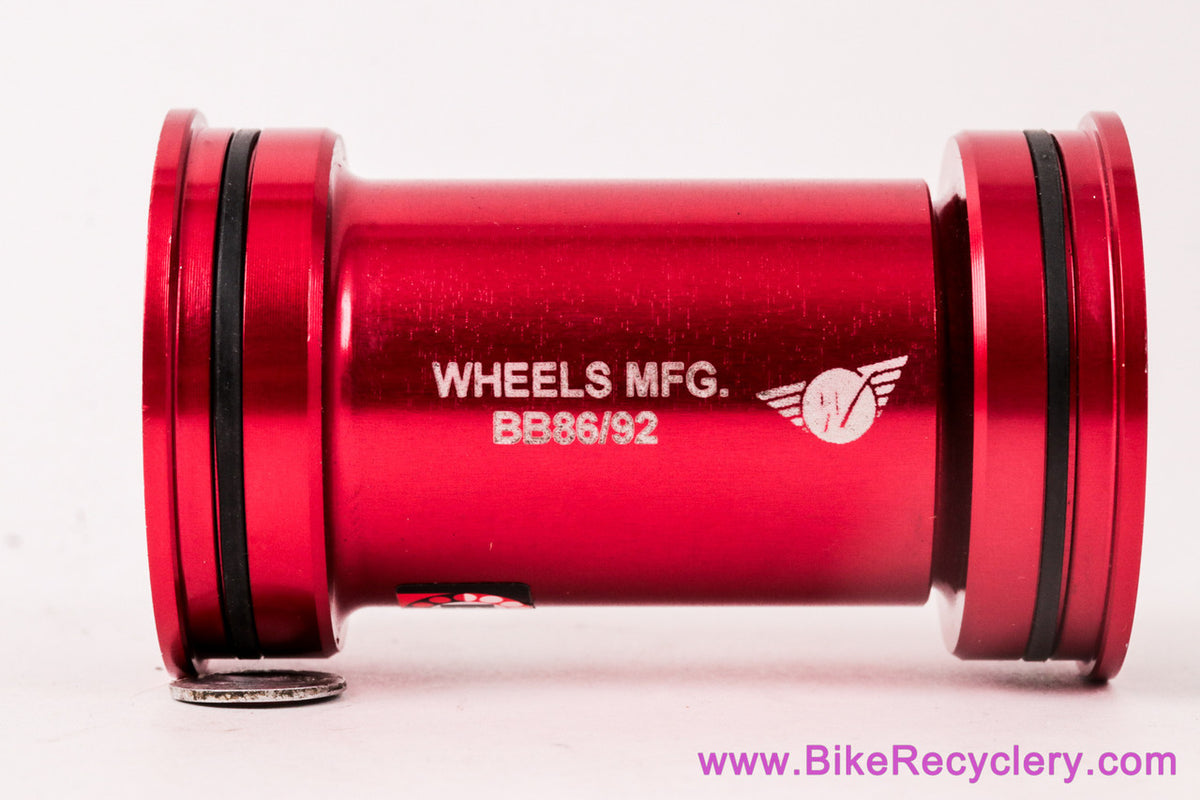 Wheels Manufacturing BB86/92-AC Angular Contact BB for 24mm - Red (New Take-Off)