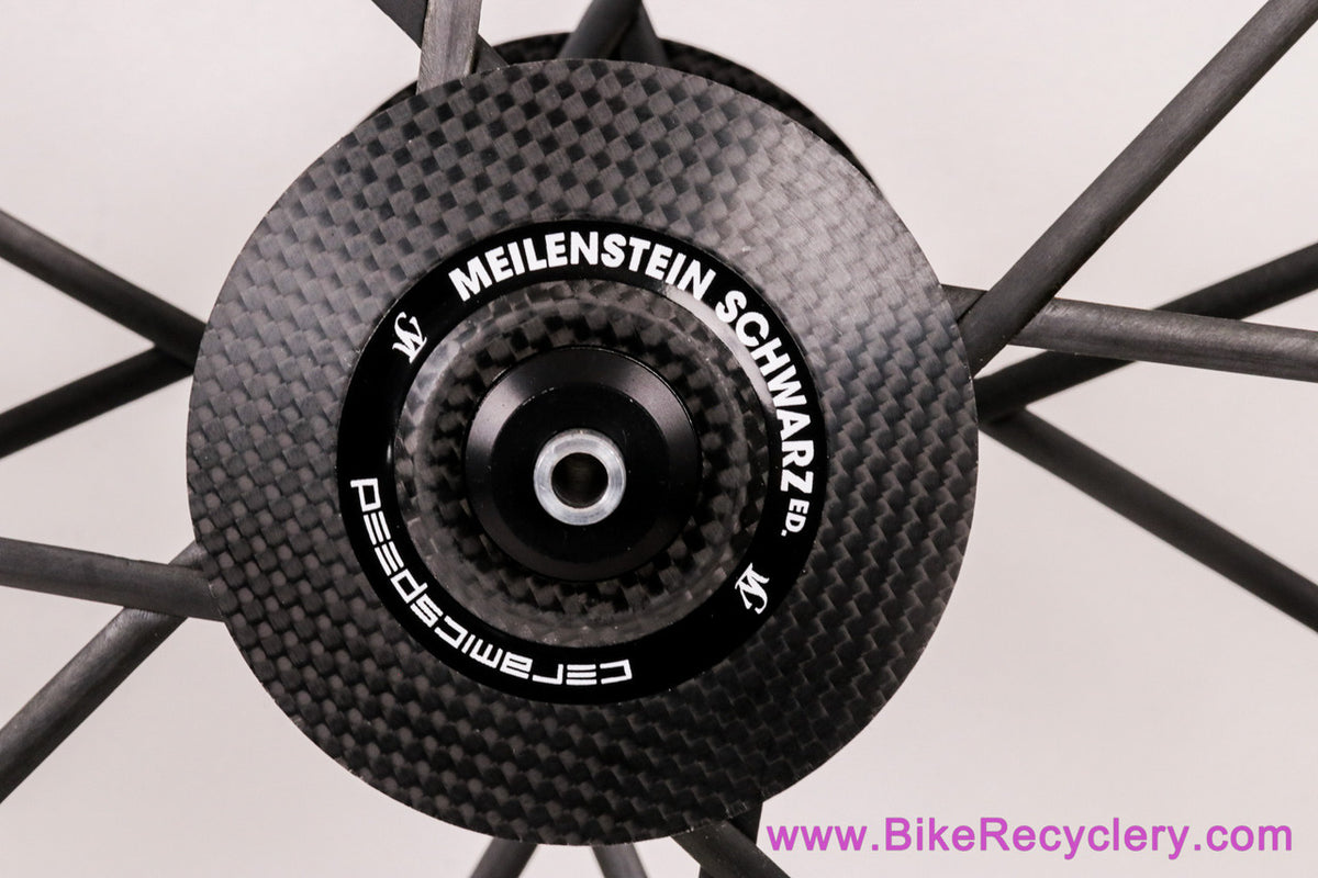 Lightweight Meilenstein Obermayer 24 E Schwarz Clincher Wheelset - CeramicSpeed - Campagnolo (NEW)
