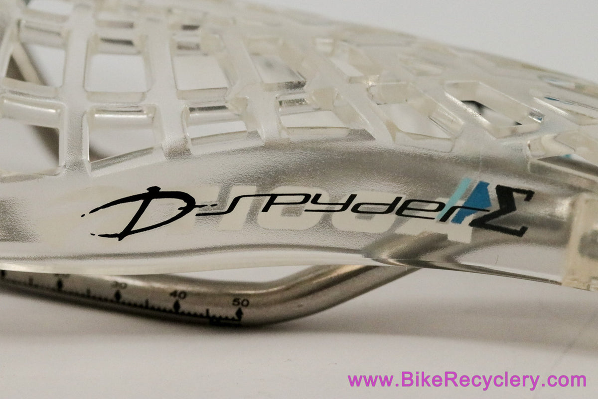 NIB/NOS Tioga D-Spyder BMX Saddle: Clear - Hollow Composite Alloy - RARE
