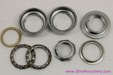 NIB/NOS Tioga Bear Trap 2 Headset: 1" Threaded - BMX - Silver