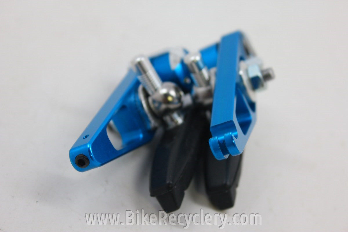 NOS/NIB Crystal Design Power Brakes Set: Blue Anodized