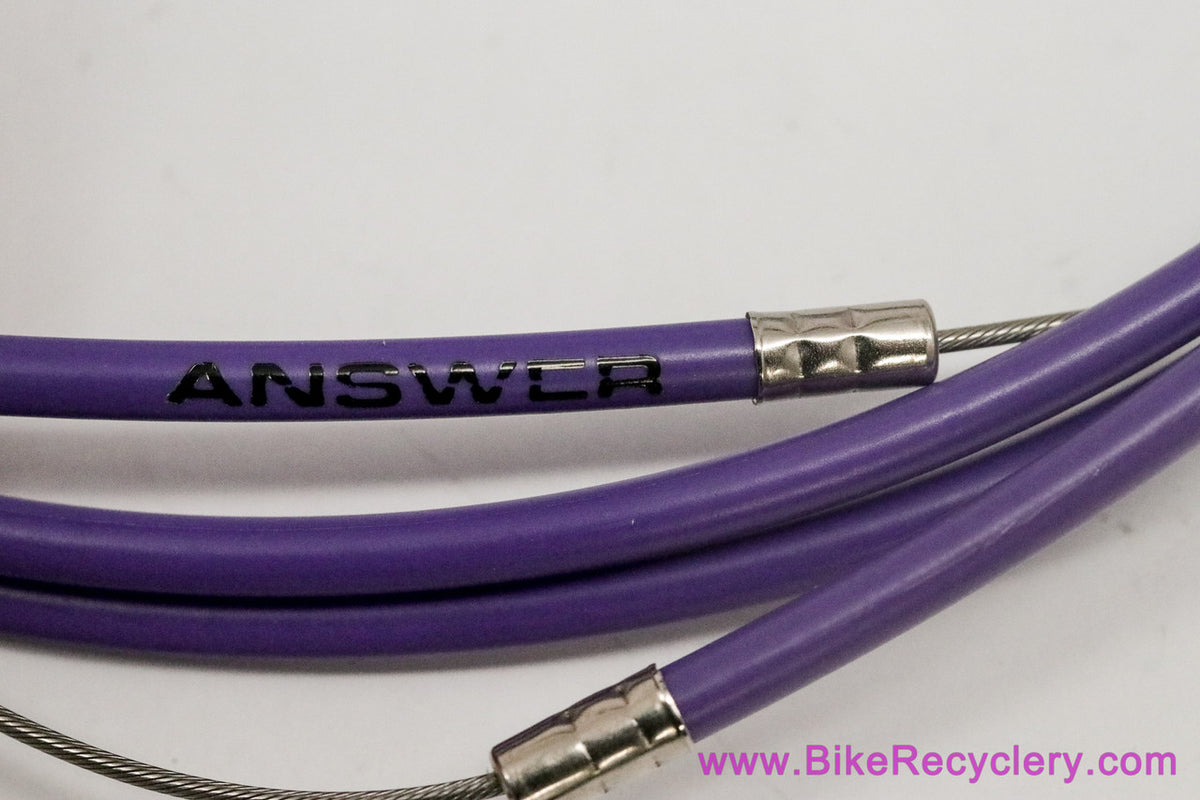 Answer Brake Cable & Housing Set: Purple - BMX / MTB - 2156mm SS Inner + 2006mm Housing
