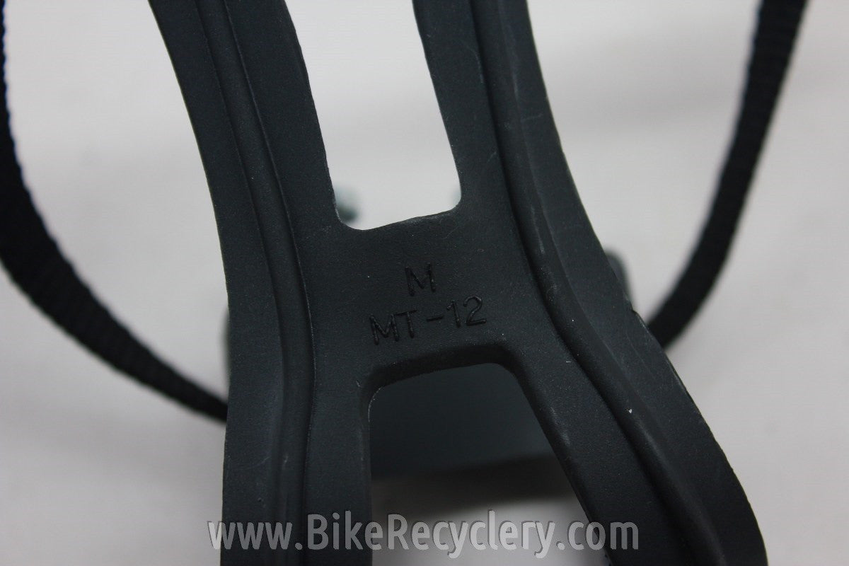 Wellgo Toe Clips & Straps: Black NEW