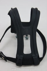 Wellgo Toe Clips & Straps: Black NEW