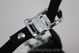Wellgo Toe Clips & Straps: Black NEW