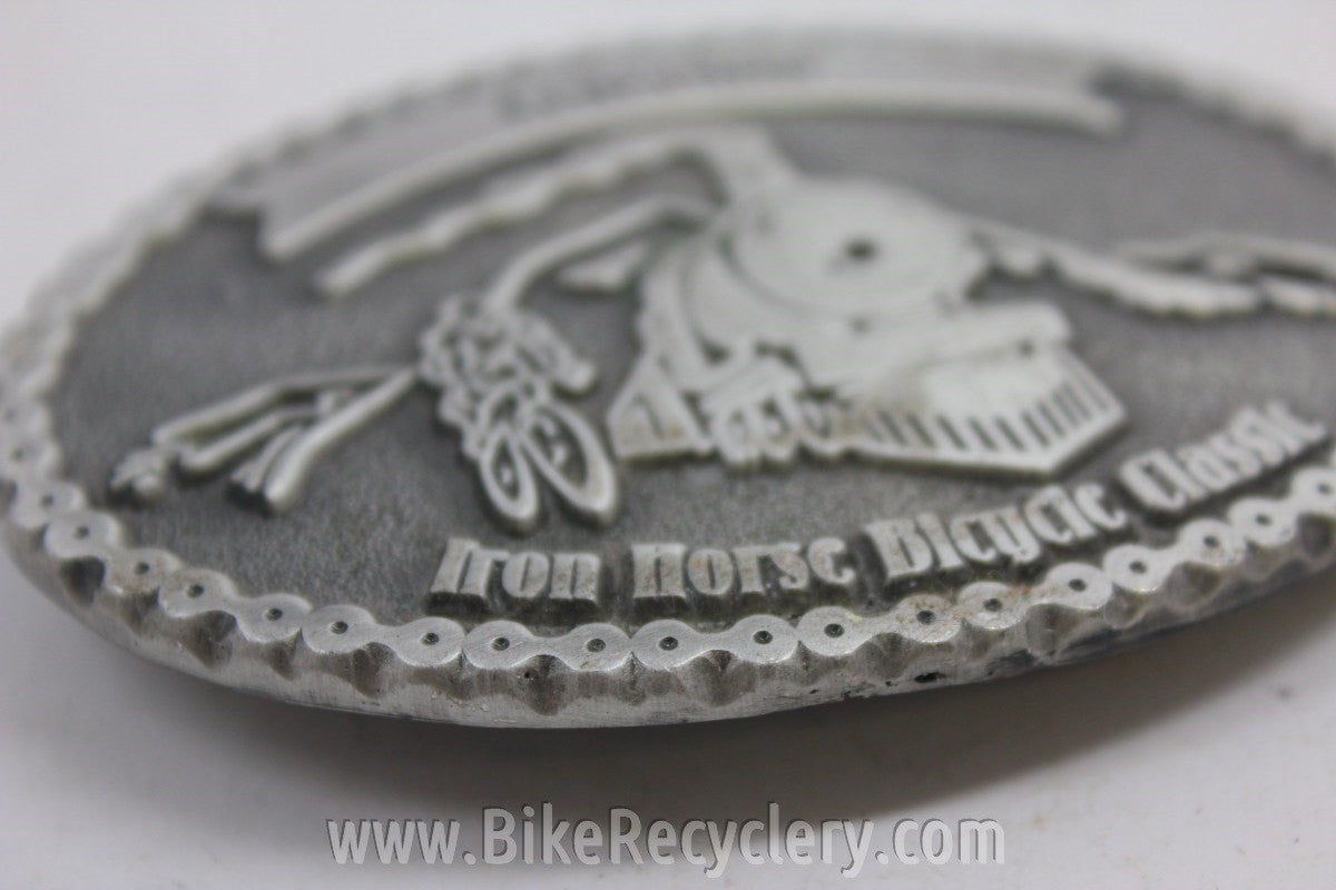 Iron Horse Bicycle Classic Race Belt Buckle & Pin: Great Holiday Gift!