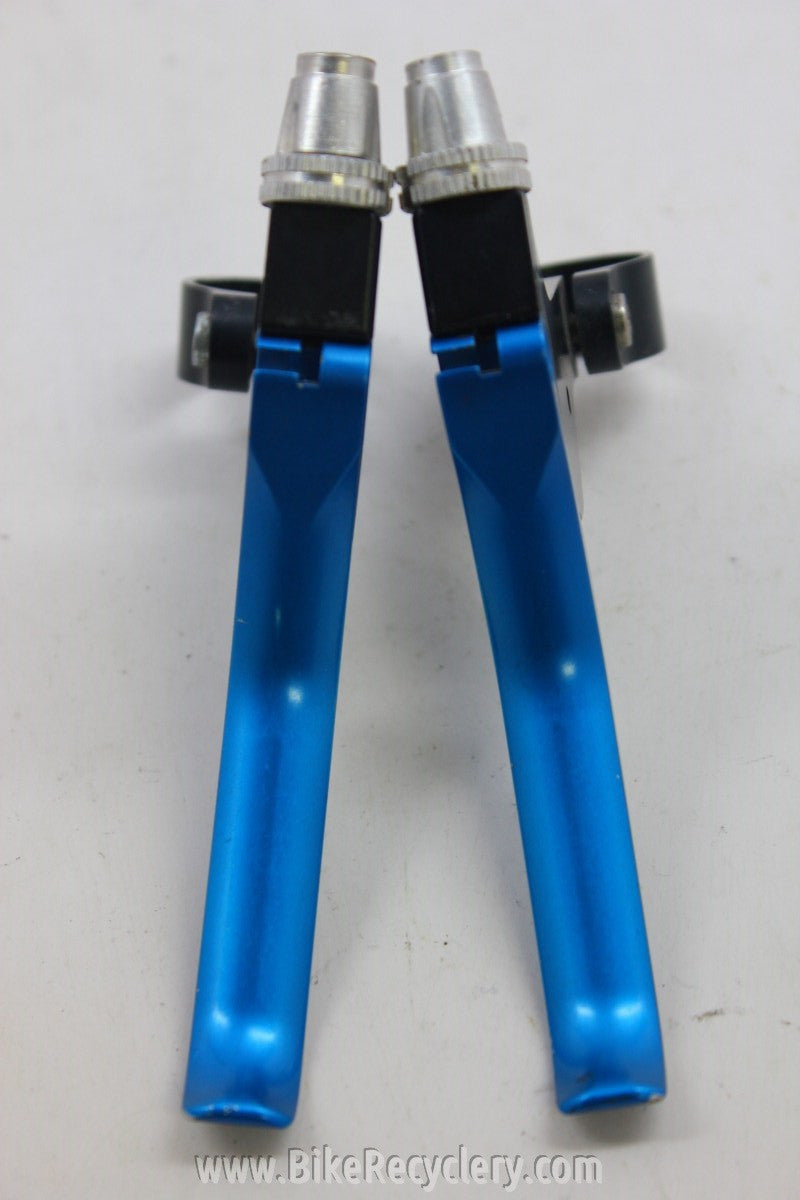 Prototype Machining Joe's Brake Levers: Black / Blue Anodized 1990's CNC