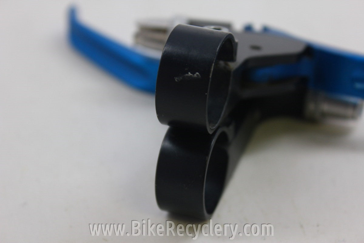 Prototype Machining Joe's Brake Levers: Black / Blue Anodized 1990's CNC