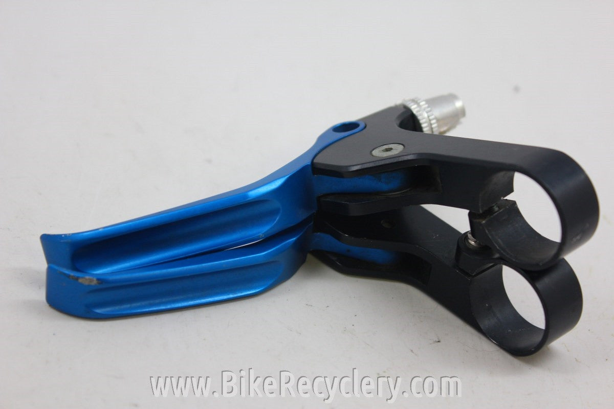 Prototype Machining Joe's Brake Levers: Black / Blue Anodized 1990's CNC