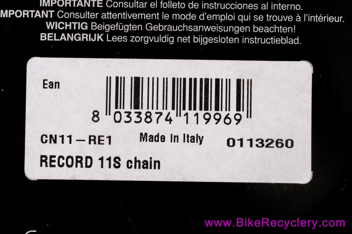 Campagnolo Record 11s Chain: CN11-RE1 - 114L (NEW)