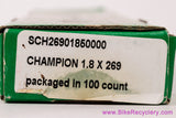DT Swiss Champion Spokes: 15g / 1.8mm x 269mm - Box of 69 - Nipples - Straight Gauge