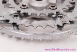 Sugino XD2 / XD300 Triple Crankset: 170mm x 46/36/26t - JIS Square Taper - Silver (NEW, Shop Wear)