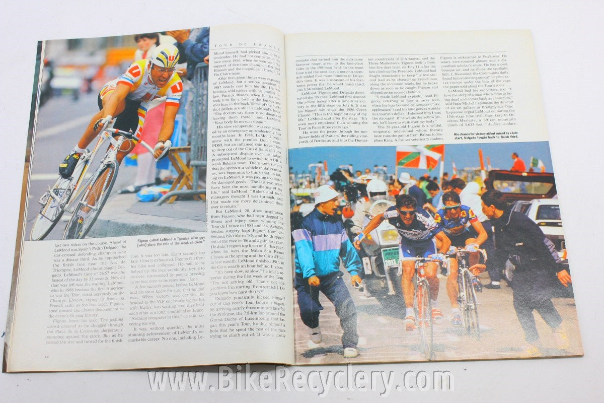 Greg Lemond Sports Illustrated Magazine: July 1989 Near Mint