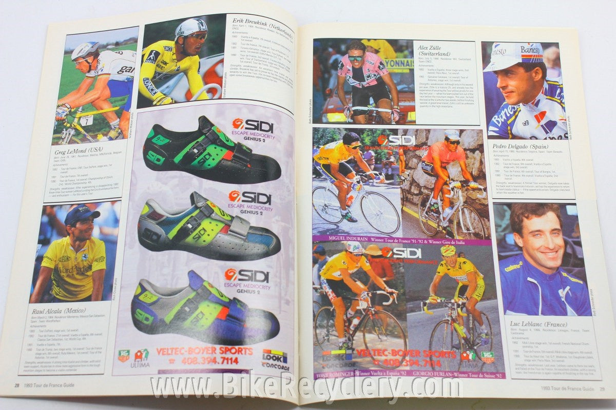 1993 Tour De France Guide Magazine: Miguel Indurain, Velo News