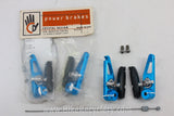 NOS/NIB Crystal Design Power Brakes Set: Blue Anodized